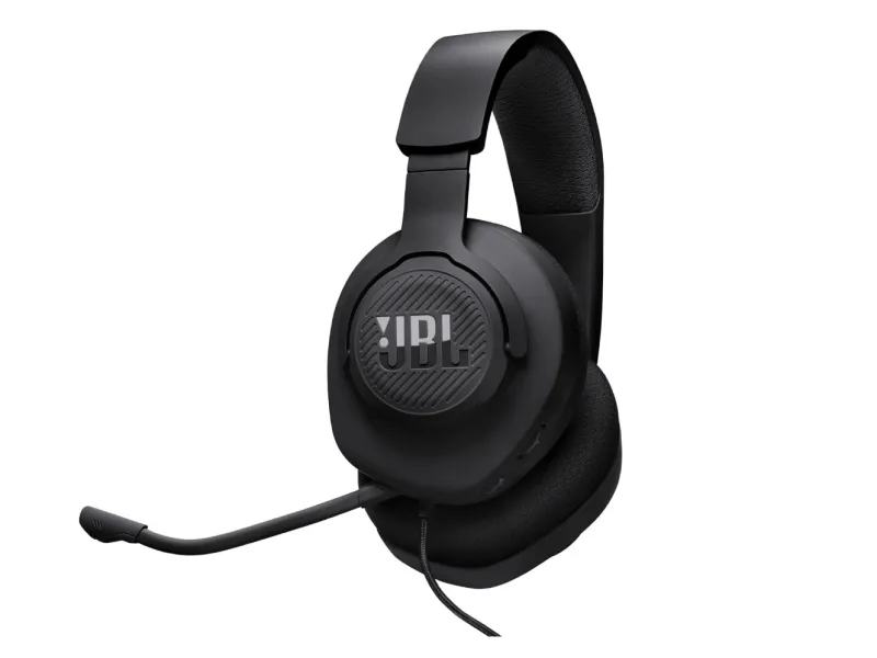 JBL Quantum 100 M2 headset gamer preto com microfone boom removível